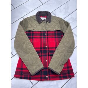 ORVIS - WOOL / Quilted Womens xs Plaid Ranch Field Jacket